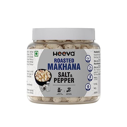 Heeva Roasted Makhana Salt & Pepper Flavour 100g