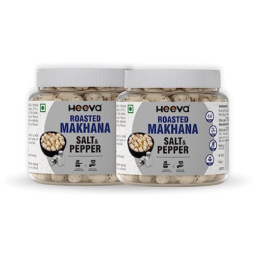 Heeva Roasted Makhana Salt & Pepper Flavour 100g